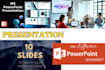 design your google slide and powerpoint presentation