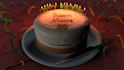 create a personalized 3D birthday cake image