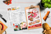 do amazing menu design, restaurant menu, digital menu