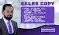 be your sales page copywriter and write irresistible sales copy