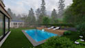 design landscape, backyard, front yard, patio, garden and swimming pool