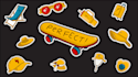 create cartoon anime cute illustration for sticker design