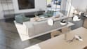 do interior design for living area, dining area and kitchen