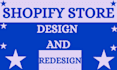 do shopify store design and redesign shopify website for dropshipping store