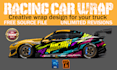 wrap design livery racing car and itasha design car