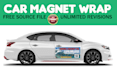 design professional unique car magnet and window decals design