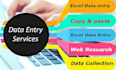 data entry web search and pdf conversion