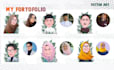draw cute caricature from your photo 6 hours