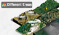 create 3d map from google location and real topographic data