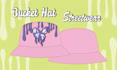 create bucket hat pattern, logo, liquid style design