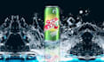 do professional beverage product mockup and design
