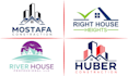 do real estate, building, property logo design