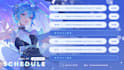design weekly vtuber stream schedule