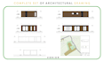 draw a full sett of architectural construction drawings