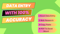 do professional excel data entry, copy paste, web research and PDF to excel word