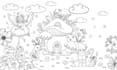 draw coloring book pages for children and adults