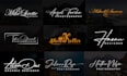 design signature and handwritten business logo
