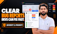 manual QA testing, website testing and app testing with bug report
