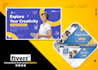 design premium banner and header