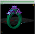 design realistic 3d diamond ring models for render or printing