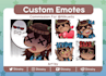 draw cute emotes for your characters