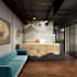 design office, gym and workplace spaces