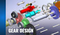 design mechanical gear in solidworks 3d cad