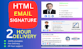 create clickable HTML email signature for gmail, outlook and apple mail, more