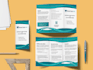 design bi fold tri fold flyer brochure