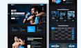 do website UI template or landing page, homepage UI UX design in figma