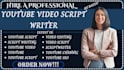 write explainer video script documentary script script writer true crime