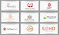create modern food bbq coffee restaurant logo