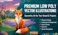 design premium low poly illustrations