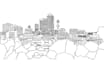 draw amazing building design line art illustration sketch