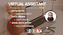 do excel data entry, web research, copy paste, data collection