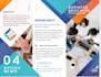 design trifold brochure, bi fold , pdf file format