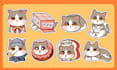 design cute animals, emote, stickers, chibi, character