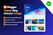 design food travel blog website connected with adsense