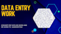 do data entery conversion ,data collection typing work