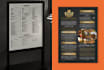create restaurent menu design, digital menu, food menu and flyer