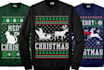 create ugly christmas sweater and tshirt design