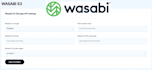 set up AWS s3 or wasabi s3 cloud storage