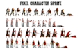 design pixel art with sprite sheet, pixel art animation