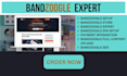 create a gorgeous wix bandzoogle website and bandzoogle store