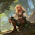 create scifi or fantasy character concept art