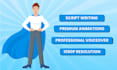 create best high quality custom 2d animated explainer video