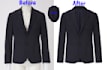 ghost mannequin, flat shaping, cloth neck joint service perfectly