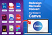 convert anything into an editable canva template