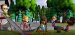 make 3d cartoon character, texturing and rigging