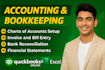 do monthly, quarterly, yearly accounting and bookkeeping using quickbooks online